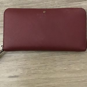 Kate Spade Brynn Large Continental Wallet Deep Berry